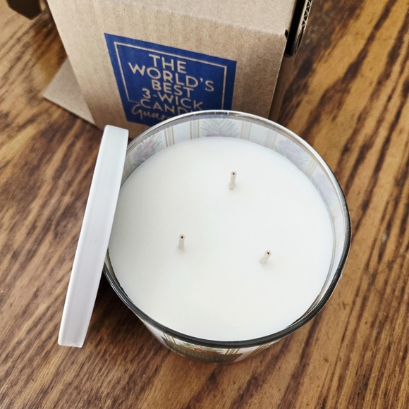 🛍BOGO 50% OFF🎄🕯NWT‼️Bath & Body Works "Mahogany Balsam" 3-wick Candle - Picture 3 of 10